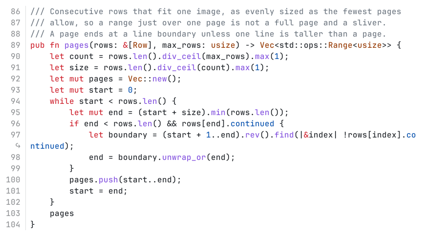 Lines 86-104 of src/layout.rs, rendered; line 97 wraps